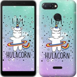 

Чехол на Xiaomi Redmi 6 I'm hulacorn "3976u-1521-15886", Голубой