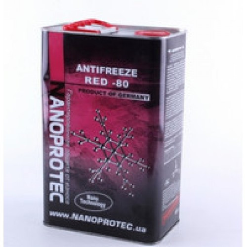 Тосол (антифриз) NANOPROTEC (концентрат -80)(красный) 4кг