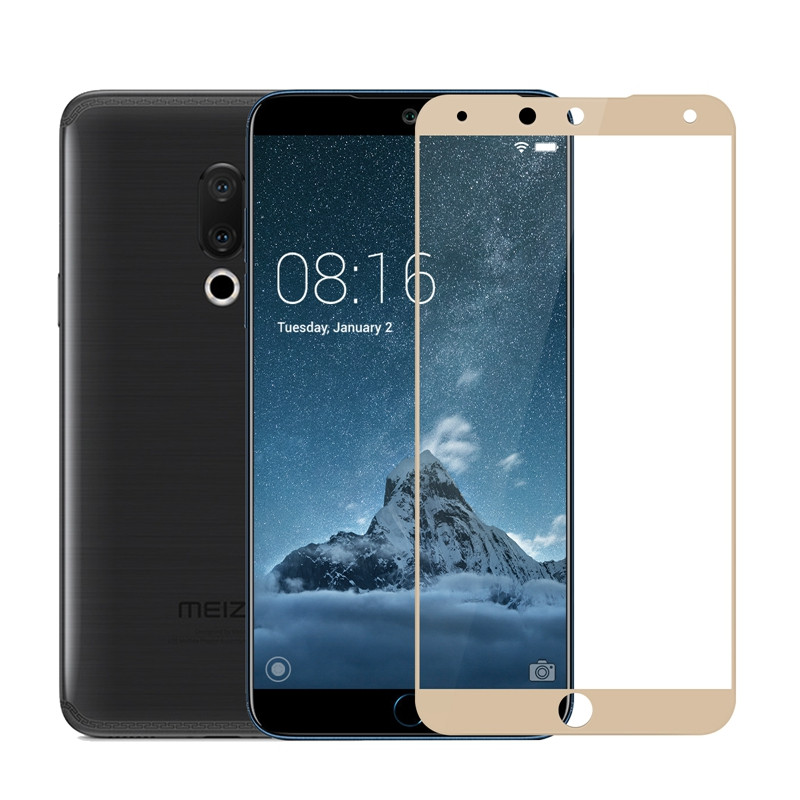 

Защитное стекло Meizu 15 Plus 5.95'' Full cover золотой 0,26мм в упаковке