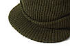 Шапка мужская  зимняя  JEEP CAP  шерстяная безшовная с козырьком цвет олива    ROTCHO   США, фото 7