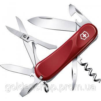 

Нож Складной Мультитул Викторинокс Victorinox EVOLUTION 14 (85мм, 14 функций), красный 2.3903.E