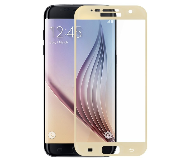 

Защитное стекло Samsung S7 / G930 Full cover золотой 0.26mm 9H