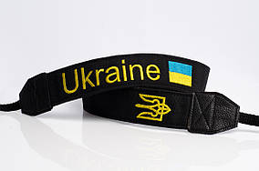 Ремень Fotox для фотоаппарата с вышивкой Ukraine (RFV001)