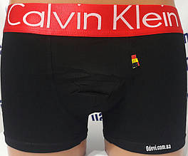 Мужские трусы Calvin Klein хлопок на красной резинке