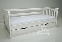 Ліжко одноярусна "Гармонія" White. Ясен., фото 1