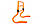 Барьер регулируемый универсальный (1шт)  (пластик, р-р 15-33x46x30см, оранжевый). АКЦИЯ!, фото 4