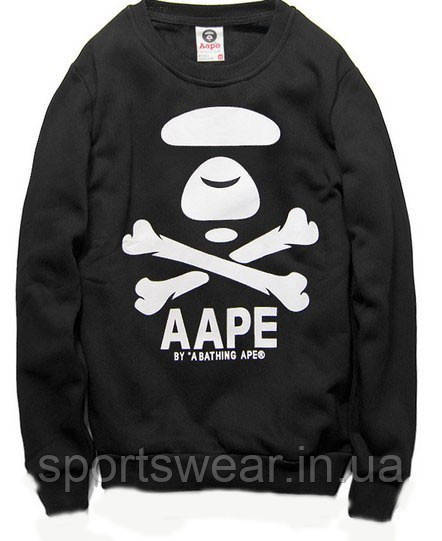 

Свитшот черный мужской AAPE By A Bathing Ape | Кофта "" В стиле Bathing Ape ""