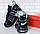 Зимние кроссовки с мехом Nike Air More Uptempo 96 Winter Black White (Зимние кроссовки Найк Аптемпо черные), фото 3