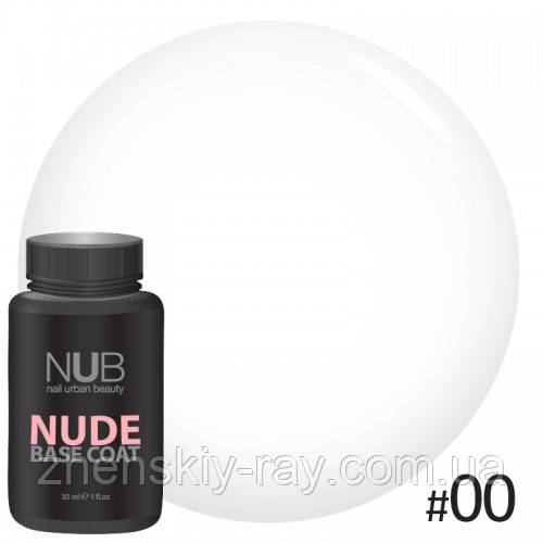 

БАЗА КАМУФЛИРУЮЩАЯ ДЛЯ ГЕЛЬ-ЛАКА NUB NUDE RUBBER BASE COAT # 00, 30 МЛ