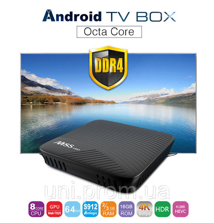 

TV Box MECOOL M8S Pro L Android 7.1 3Gb/16Gb 8 core 64 Bit AmLogic