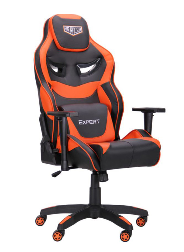 Кресло VR Racer Expert Genius черный/оранжевый
