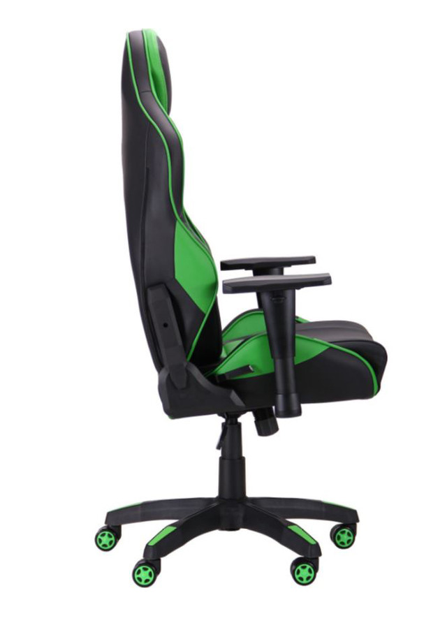 Кресло VR Racer Expert Champion черный/зеленый (фото 2)
