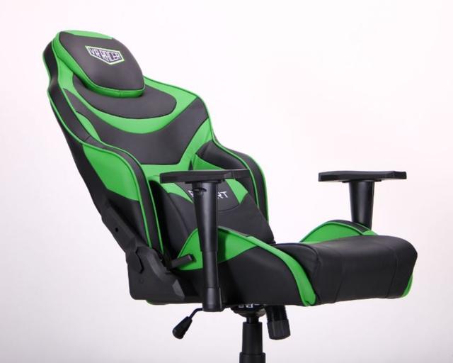 Кресло VR Racer Expert Champion черный/зеленый (фото 7)