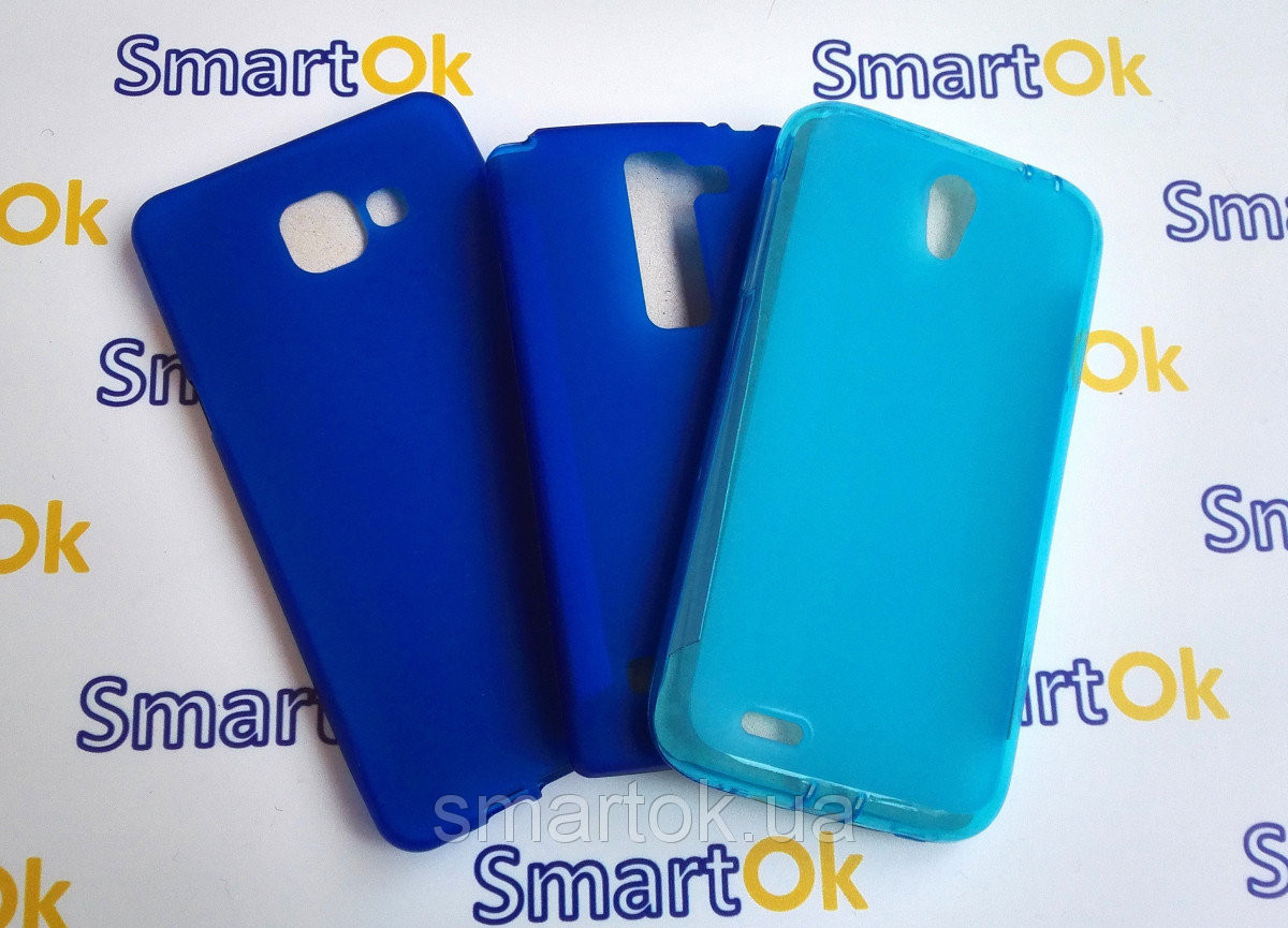 

Original Silicon Case HTC Desire 300 Blue чехол накладка силиконовая, Синий