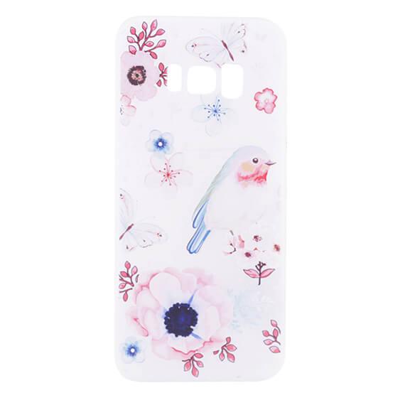 

TPU чехол матовый soft touch color для Samsung G955 Galaxy S8 Plus Птичка