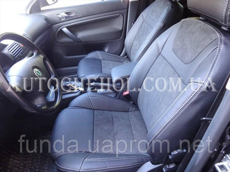 

Авточехлы из алькантары и арпатеки на сиденья Skoda Superb 2005, Leather StyLe, MW BROTHERS