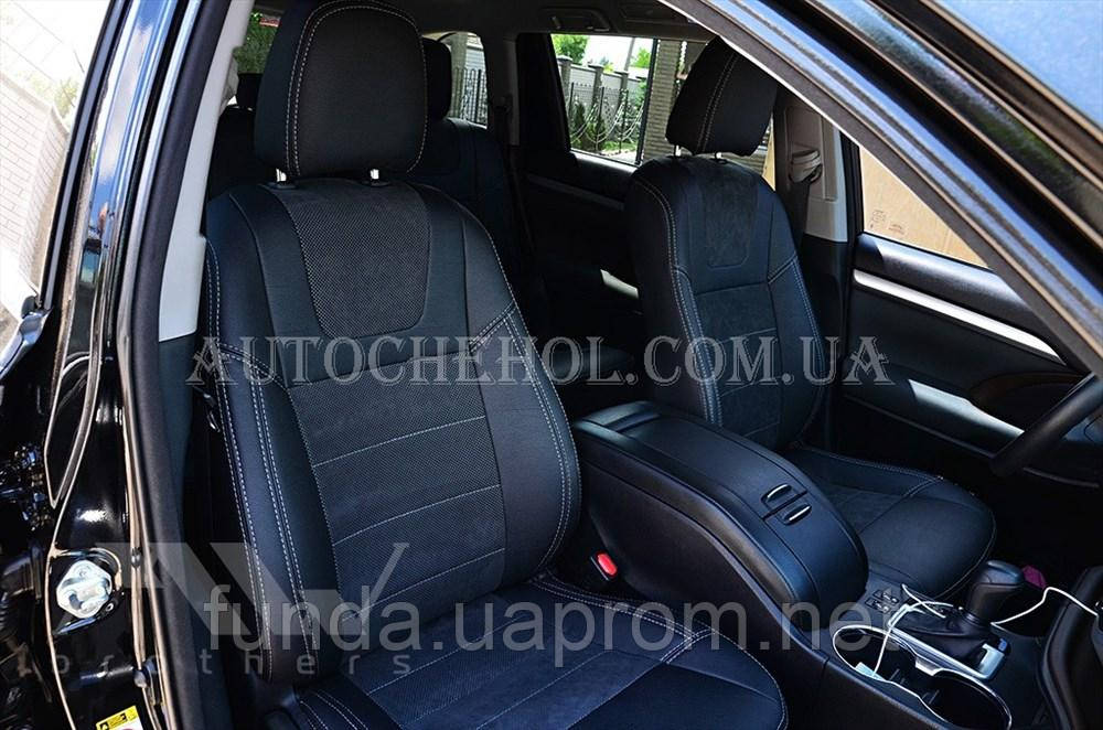 

Авточехлы из алькантары и арпатеки на сиденья Toyota Highlander 2014, Leather StyLe, MW BROTHERS