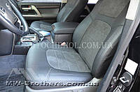Авточехлы из алькантары и арпатеки на сиденья Toyota LC 200, Leather StyLe, MW BROTHERS