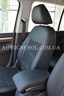 Авточехлы из алькантары и арпатеки на сиденья Volkswagen Touran 2003, Leather StyLe, MW BROTHERS