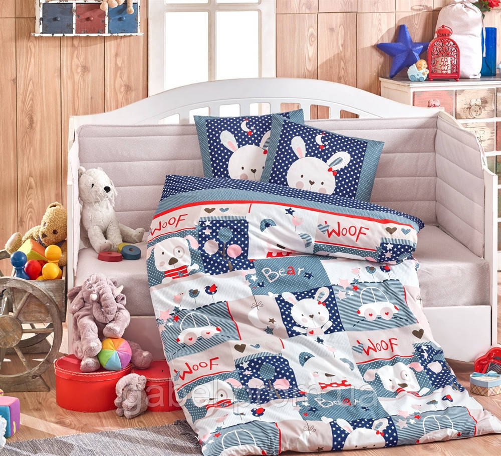 

Постельное белье в кроватку HOBBY Baby Snoopy синий