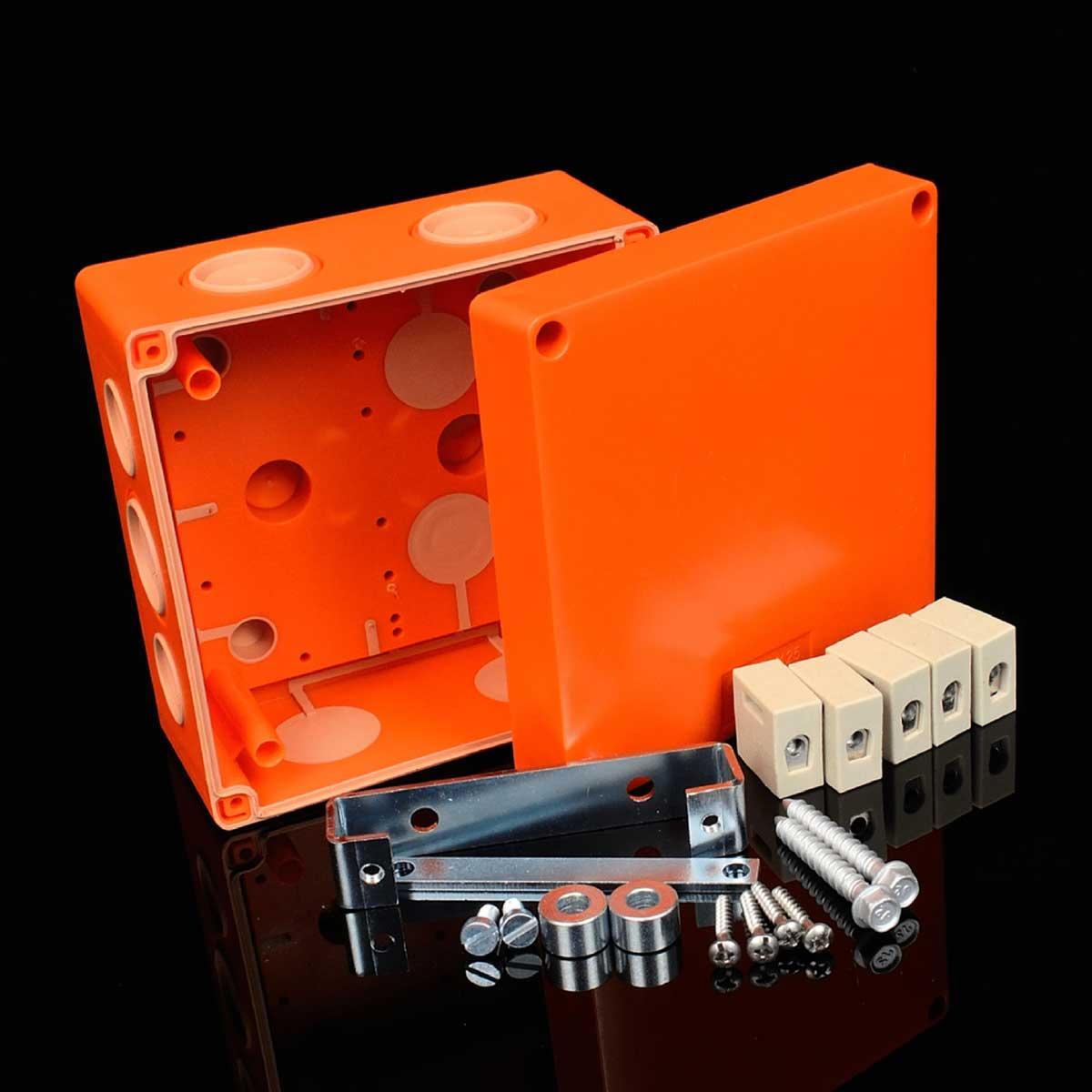 Коробка вогнестійка IP 66,   керамічна клема 5х10мм; клас Е90; розміри 126х126х74мм