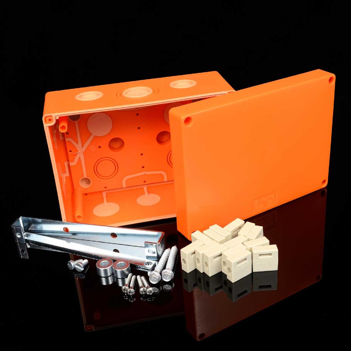 Коробка вогнестійка IP 66,   керамічна клема 4х8мм; клас Е90; розміри 176х126х87мм