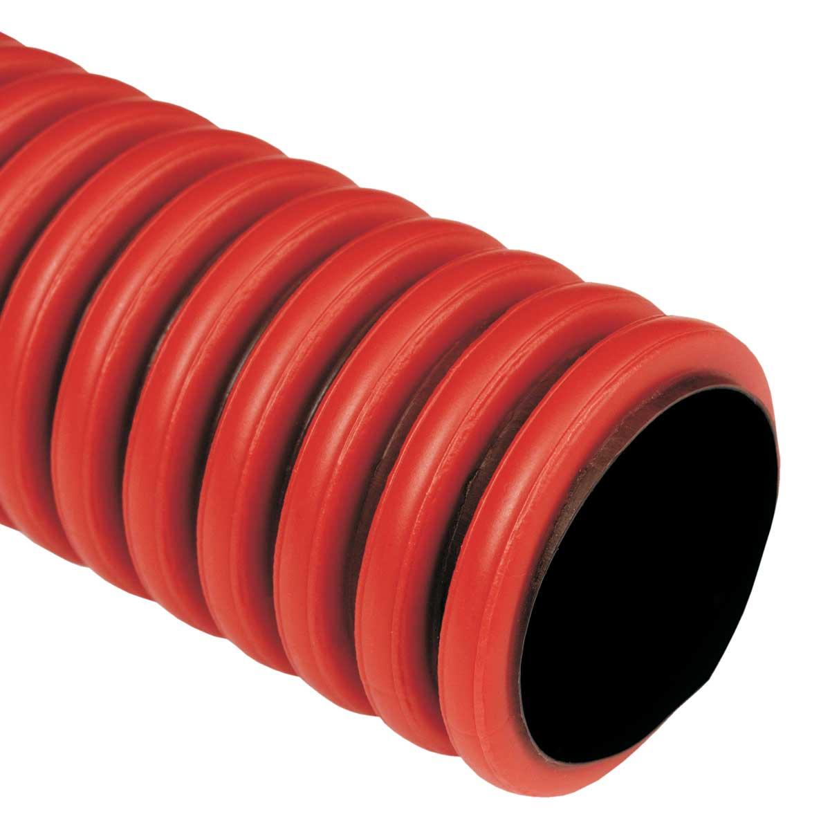 Труба гофрована гнучка двошарова Копофлекс, червона, протяжка, ; Ø200мм; поліетилен HDPE