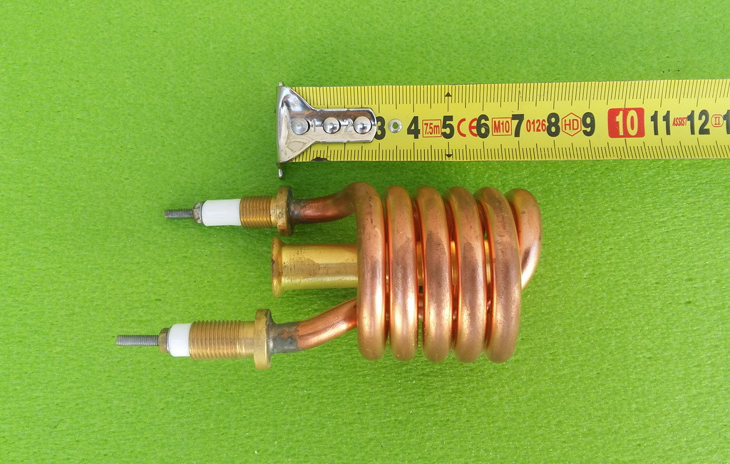 

Тэн (нагреватель) медный 2,2kW/ 220V/ штуцер Ø10мм (спиралевидный) для проточных смесителей-водонагревателей