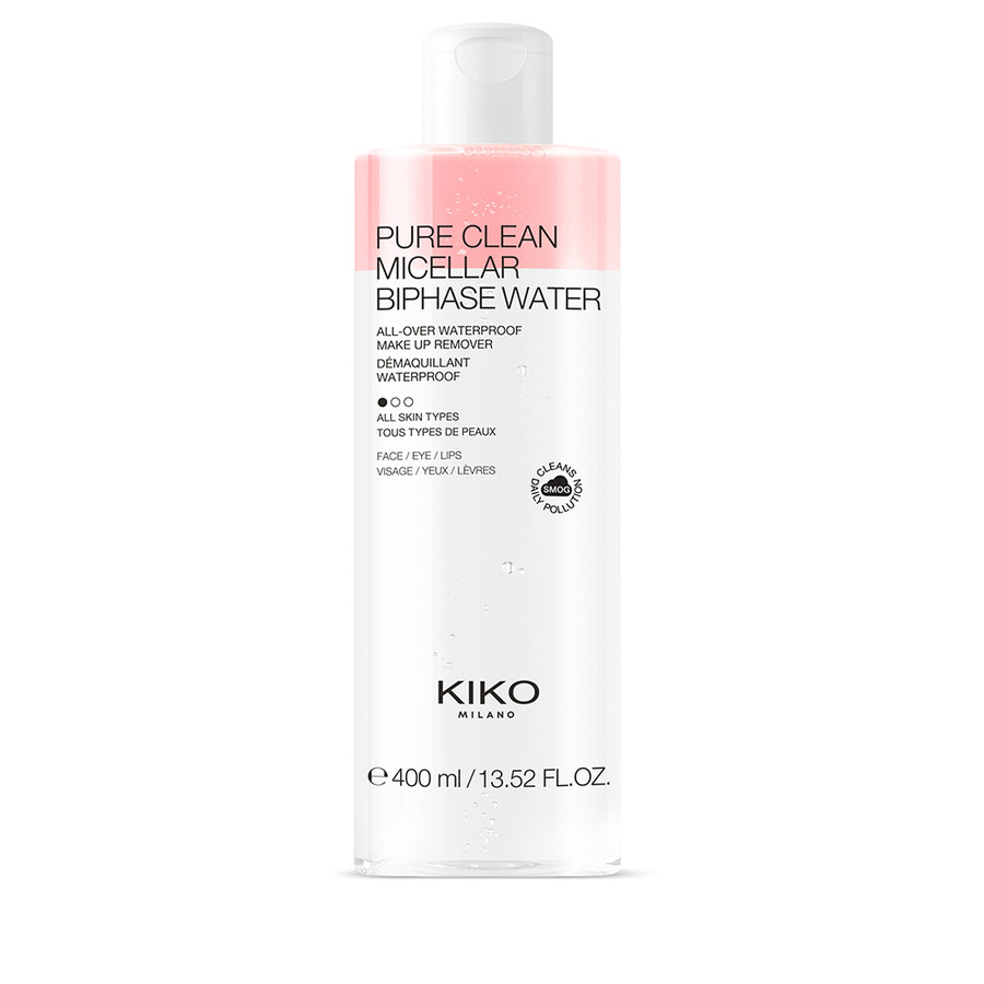 

Двухфазная мицеллярная вода для очищения лица, контура глаз и губ KIKO PURE CLEAN MICELLAR BIPHASE WATER 400ML