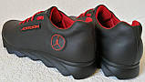 Крутяк! Чоловічі кросівки Jordan в стилі Джордан весна осінь шкіра взуття кросівки спорт чорні з червоним, фото 7