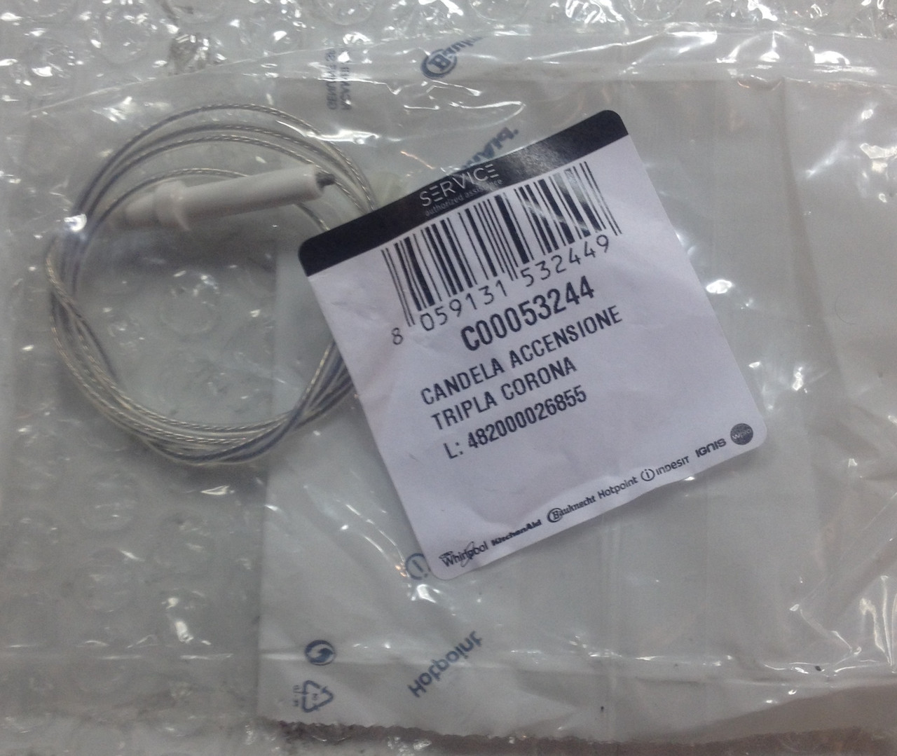 

Свеча поджига на плиту Indesit Ariston C00053244