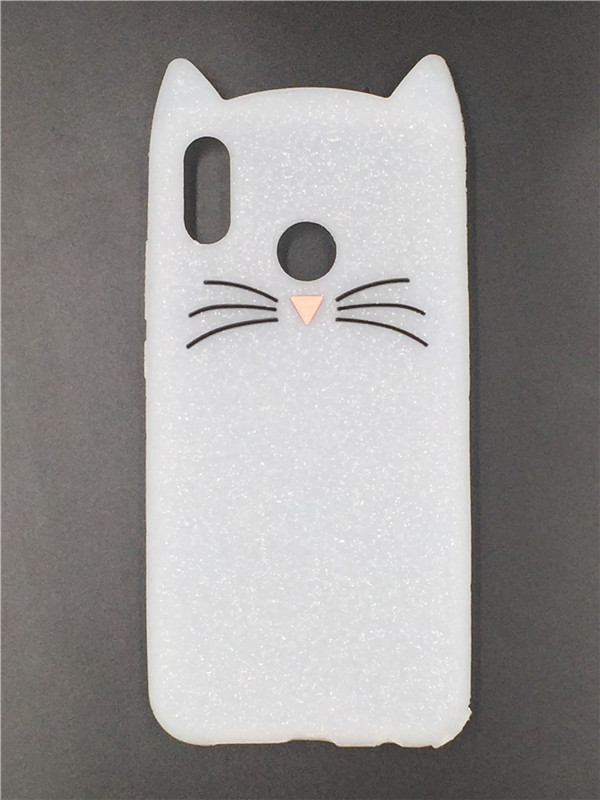 

Резиновый 3D чехол для Xiaomi Redmi Note 6 Pro Усики (3 цвета), Черный