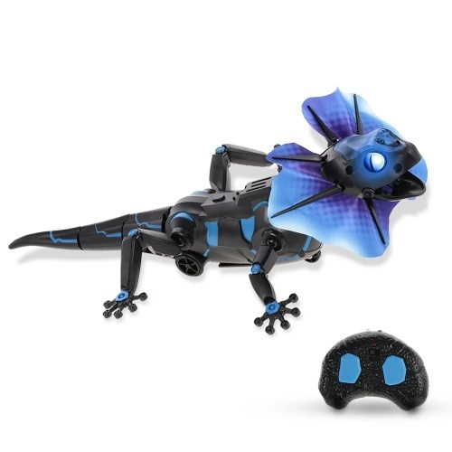 Радиоуправляемая игрушка SUNROZ Lizardbot Игрушечная ящерица на р/у Черно-Синий (SUN2335)
