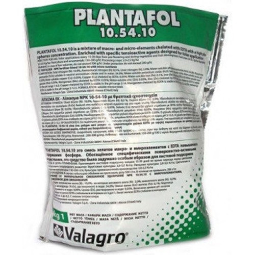 

Комплексное удобрение Plantafol (Плантафол) 10.54.10 1 кг, Valagro