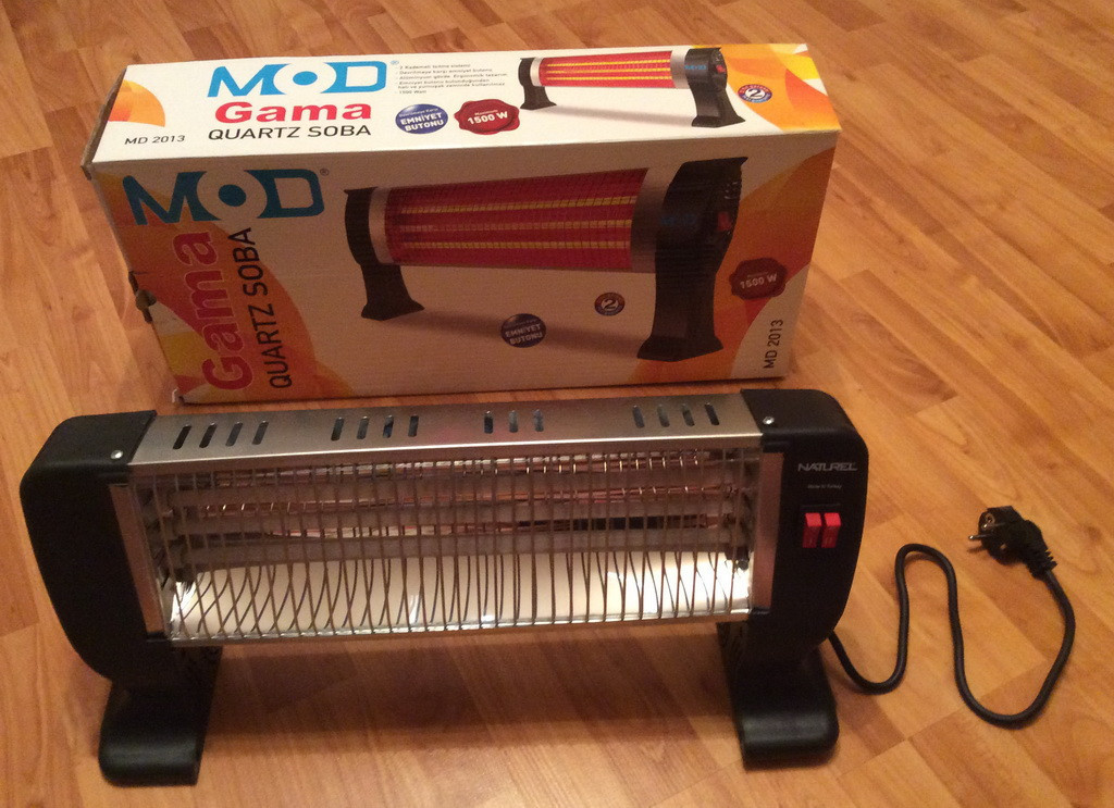 

Обогреватель кварцевый MOD Gama 1500W (трёхрежимный) Турция