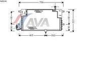 

Радиатор кондиционера Фольксваген CARAT/ Пассат (пр-во AVA QUALITY COOLING VW5141)