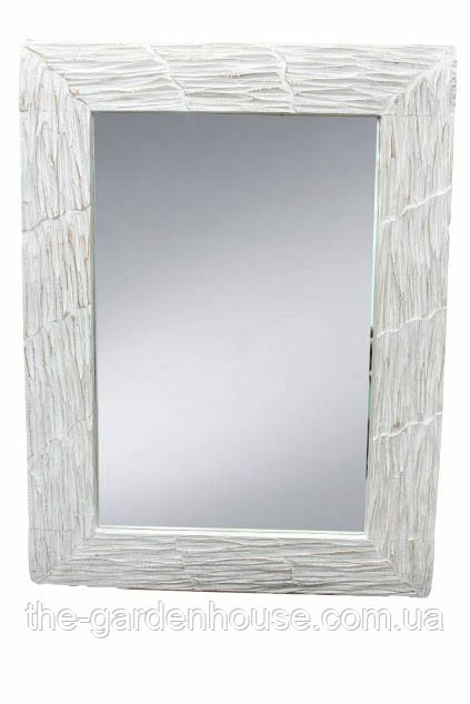 Зеркало Ajur 80х60 см, белое