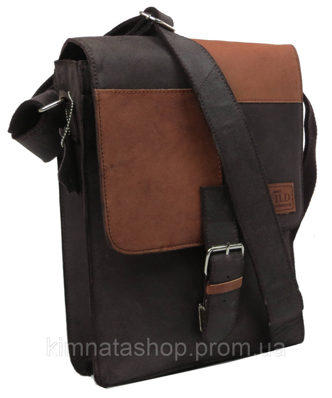

Кожаная сумка-плантешка Always Wild NZ-721 Brown Tan коричневый, Коричнвый