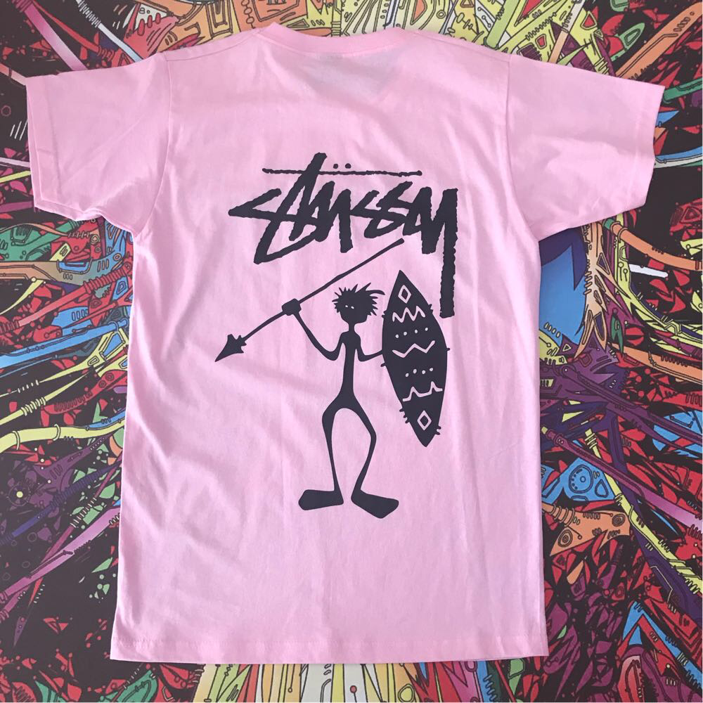 

Розовая футболка Stussy . Ориг бирка