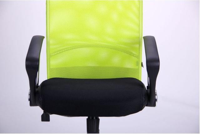 Кресло АЭРО HB Line Color сиденье Сетка чёрная,Неаполь N-20/спинка Сетка салатовая, вст.Неаполь N-20 (фото 6)