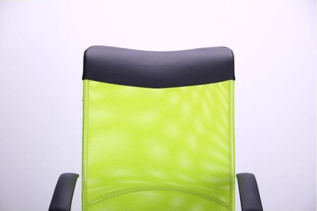 Кресло АЭРО HB Line Color сиденье Сетка чёрная,Неаполь N-20/спинка Сетка салатовая, вст.Неаполь N-20 (фото 7)