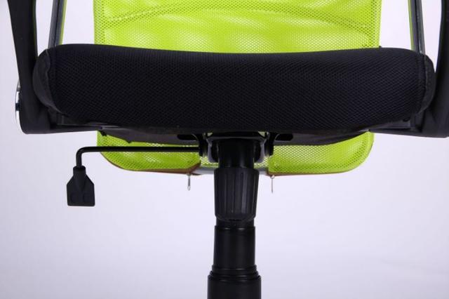 Кресло АЭРО HB Line Color сиденье Сетка чёрная,Неаполь N-20/спинка Сетка салатовая, вст.Неаполь N-20 (фото 9)
