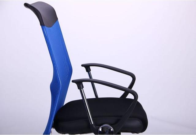 Кресло АЭРО HB Line Color сиденье Сетка чёрная,Неаполь N-20/спинка Сетка синяя, вставка Неаполь N-20 (фото 6)