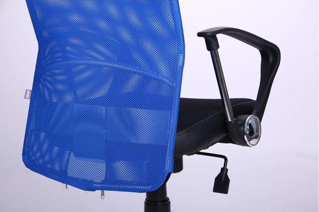 Кресло АЭРО HB Line Color сиденье Сетка чёрная,Неаполь N-20/спинка Сетка синяя, вставка Неаполь N-20 (фото 9)