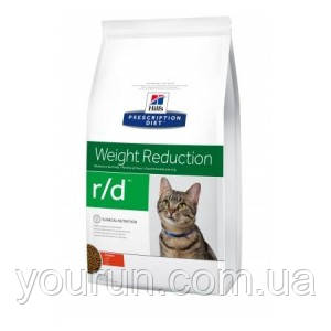 

Hills (Хиллс) Prescription Diet r/d Weight Reduction корм для кошек с курицей, 1.5кг