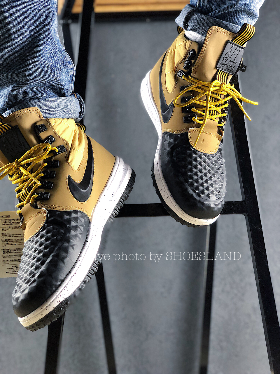 

Термо Ботинки Nike Lunar Force 1 Duckboot '17 "Metallic Gold" (Brown)