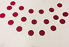 Бумажная гирлянда из кругов, 2 метра белый+красный, фото 3