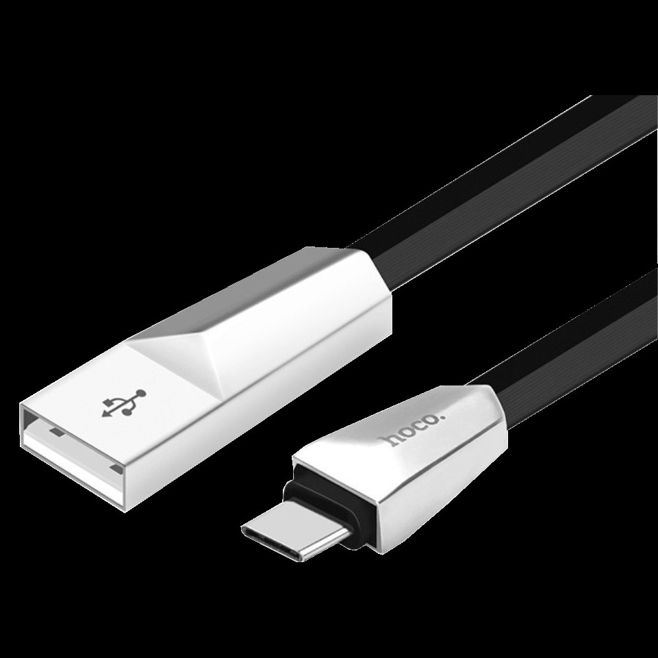 

Кабель USB Hoco X4 с выходом Type-C Black, Черный