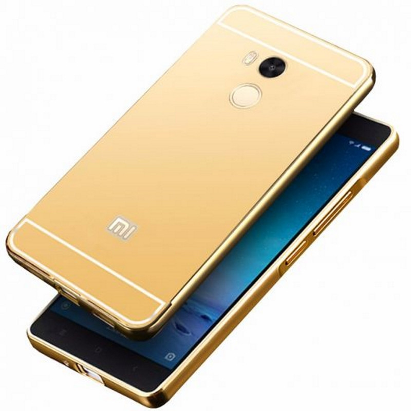 

Чехол бампер для Xiaomi RedMi 4 / Pro с акриловой вставкой Золотистый (326840)