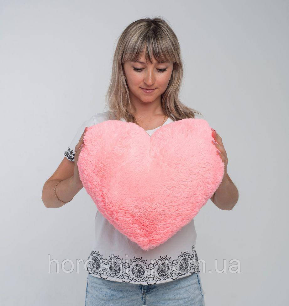 Подушка-сердце 50 см Розовый
